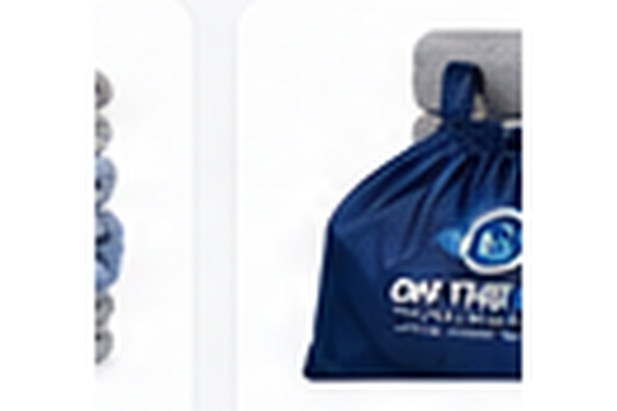 On The Way Laundry branded bag representing recurring laundry memberships