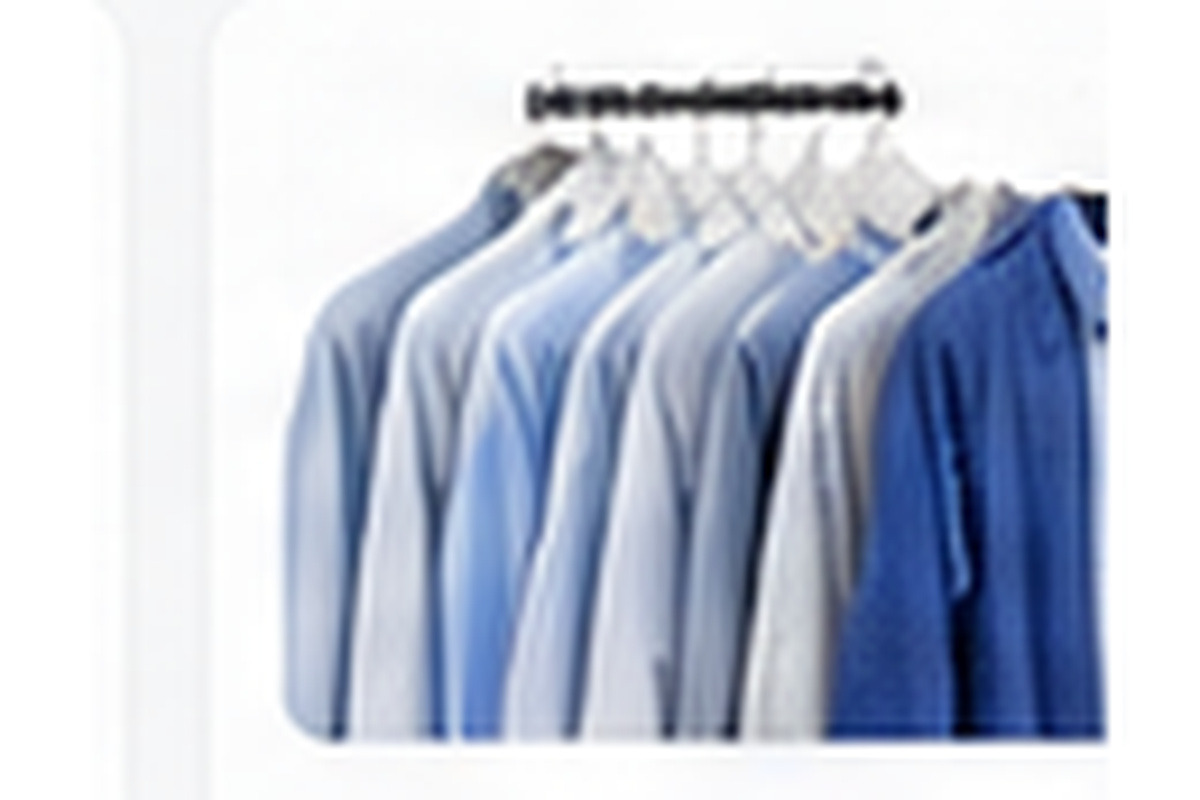 Pressed garments on hangers representing professional pressing service